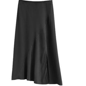 Cuyana 100% Silk Asymmetrical Skirt